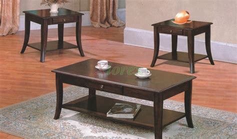 Grus Wooden Coffee Table Set with Drawers | Xiorex