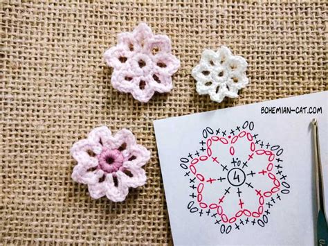 8 Petal Flower Crochet Pattern | Best Flower Site