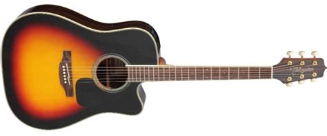 Takamine Dreadnought Cutaway Acoustic-Electric Guitar, Sunburst