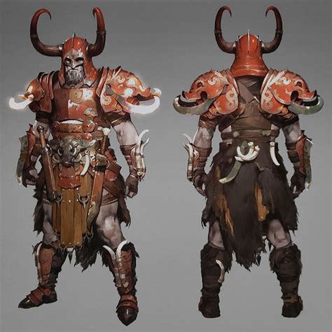 Barbarian Legendary Armor Art from Diablo IV #art #artwork #gaming #videogames #gamer #gameart # ...