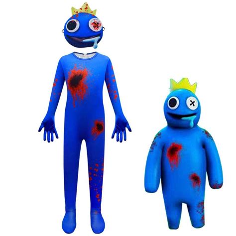 roblox rainbow friends blue halloween costume jumpsuits with mask for ...