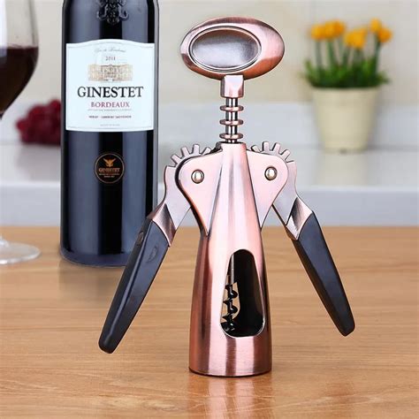 New Professional Pressure Corkscrew Red Wine Opener Bar Accessories Champagne Grape Stainless ...