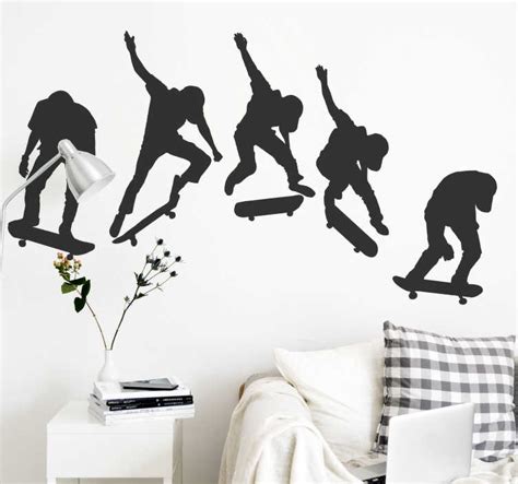 Skate evolution extreme sports wall decal - TenStickers