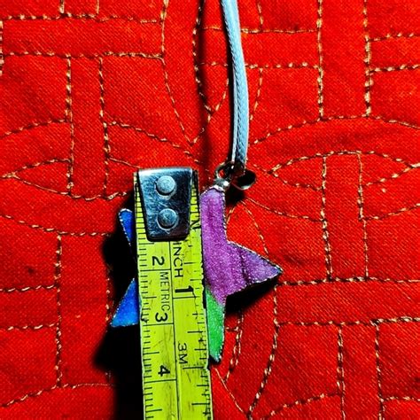 Hand Crafted | Jewelry | Rainbow Geode Druze Star Pendant Necklace On ...