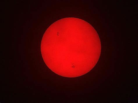 Free picture: sunspot, red, night