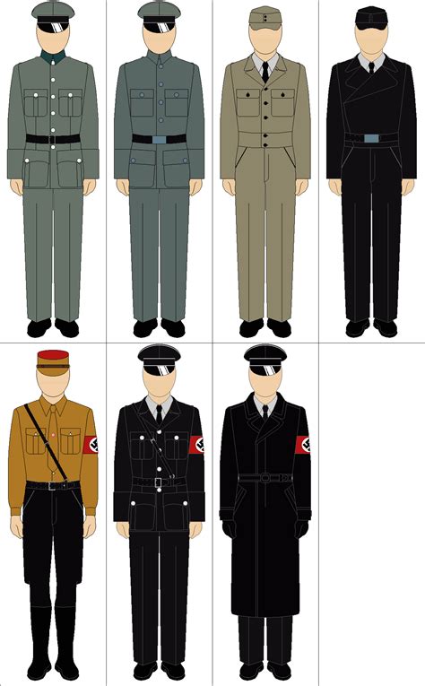 Selection of WWII german uniforms by Tounushi on DeviantArt
