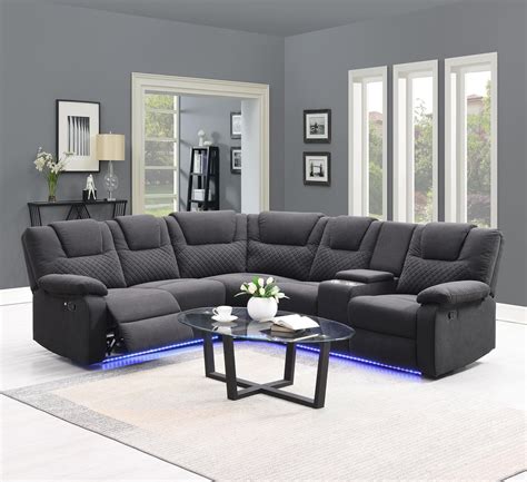 Ivy Bronx Upholstered Home Theater Seating with Cup Holder | Wayfair