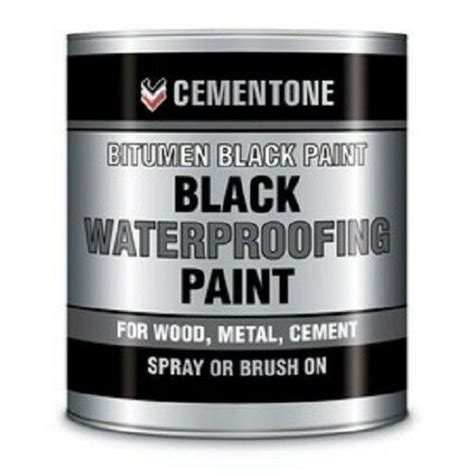 Black Bitumen Paint 5 litre waterproof roofing