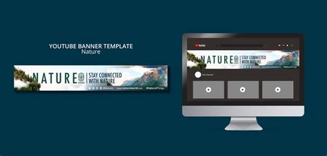 Free PSD | Beautiful nature youtube banner