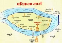 Omkar parvat ka parikrama path