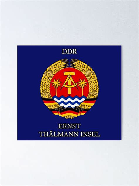 "Ernst Thälmann Island Coat of Arms" Poster by ZarAntonov | Redbubble