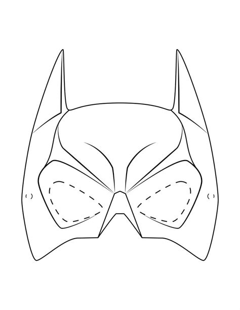 Batman+Superhero+Mask+Template+Printable | Superhero masks, Batman mask ...