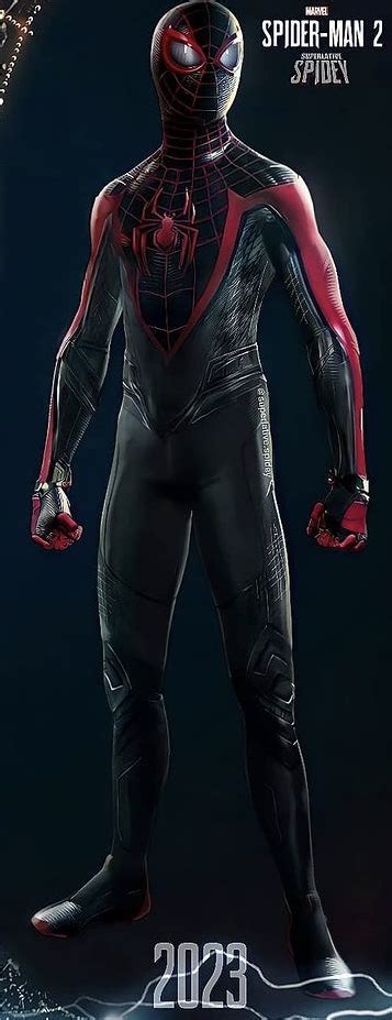 Miles Morales Insomniac Spider-Man 2 Upgraded Suit by ...