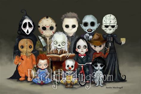 Horror Villains Art / Halloween Decor - Etsy