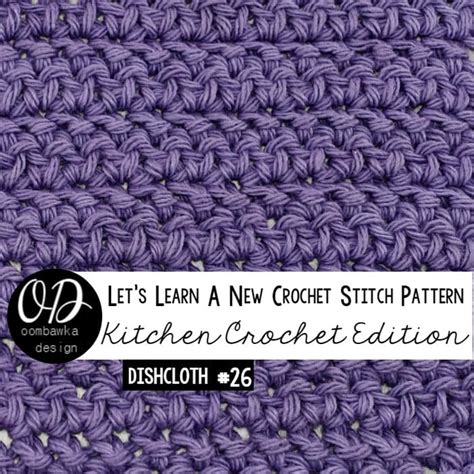 Herringbone Double Crochet Stitch Tutorial • Free Crochet Tutorials and ...