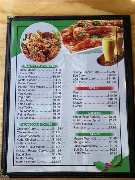 Online Menu of Curry Leaf Restaurant, Irving, Texas, 75061 - Zmenu