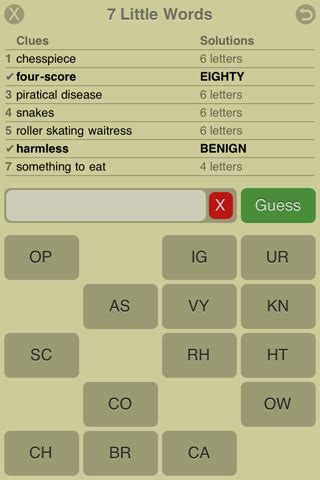 7 Little Words iPhone & iPad game app review | AppSafari