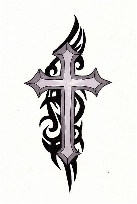 Cross Drawing - Cool Crosses Drawings | Free download on ClipArtMag - This is a drawing of a ...