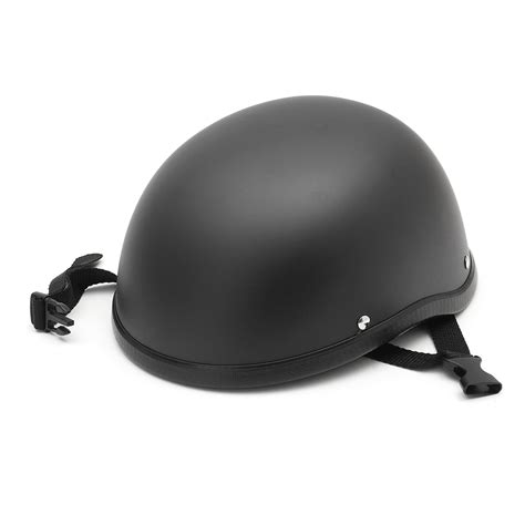 DOT Flat Low Profile Motorcycle Half Helmet Skull Cap Black For Chopper | Walmart Canada