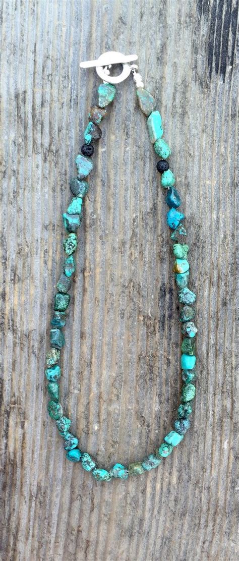 Mens Turquoise Necklace Unisex Turquoise Necklace Mens | Etsy | Turquoise necklace, Turquoise ...