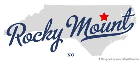 Map of Rocky Mount, NC, North Carolina