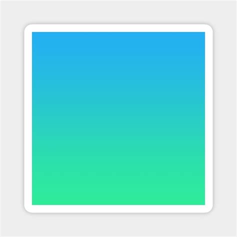 Blue to Green Gradient - Gradient - Magnet | TeePublic