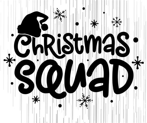 Christmas Squad Family Matching Pajamas Svg Merry Christmas | Etsy