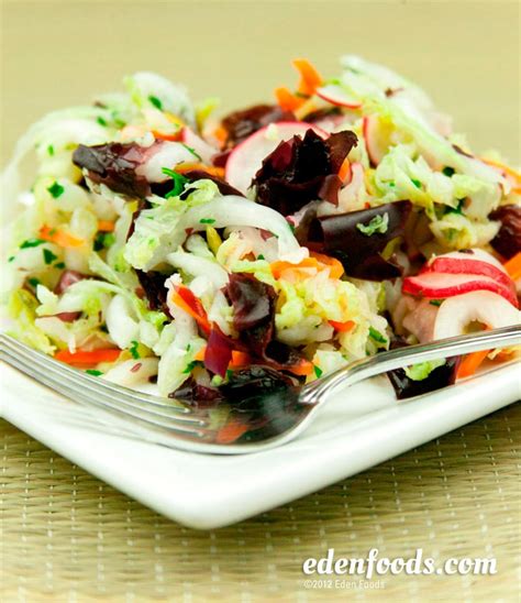 Eden Foods - Eden Recipes Pressed Salad with Dulse & Ume Vinegar