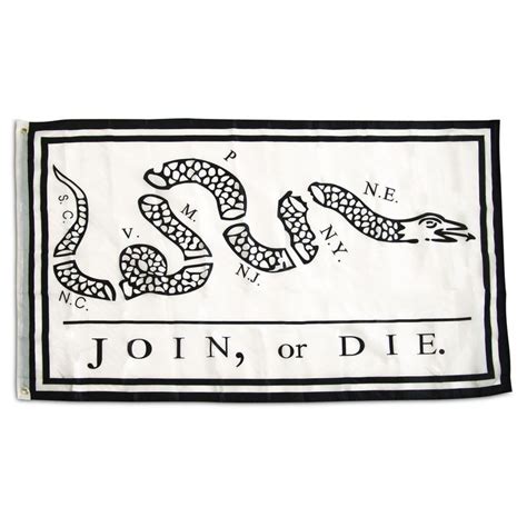 3' x 5' Join or Die Flag - Super Polyester | Join or die flag, Flag ...