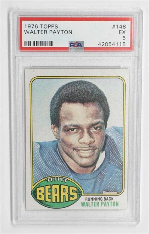 Walter Payton 1976 Topps #148 Rookie Card PSA 5