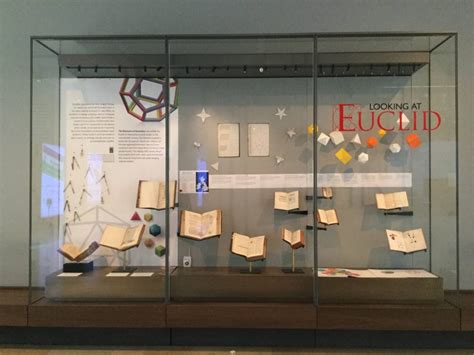 Euclid display at Blackwell Hall, Weston Library | Reading Euclid