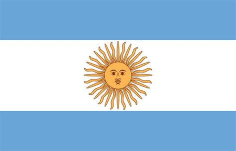 original and simple Argentina flag isolated in official colors and ...