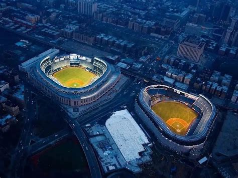 From The Bronx on Instagram: “"Old and new Yankee Stadium side by side ...