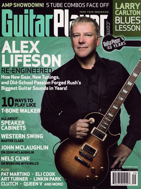 Alex Lifeson: Different Strings - Guitar Player Magazine - September 2007