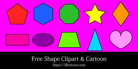 Free Shape Clipart & Cartoon｜Illustoon