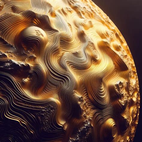 Premium AI Image | abstract golden texture background