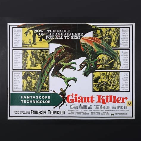 Lot #355 - JACK THE GIANT KILLER (1962) - UK Quad Poster 1962 - Price ...