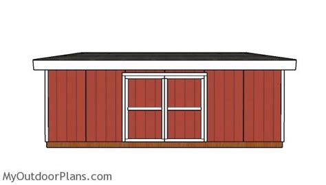 12x16 Lean to Shed Plans | MyOutdoorPlans | Free Woodworking Plans and Projects, DIY Shed ...