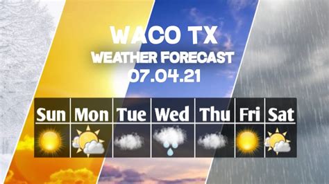 Weather Forecast Waco, Texas Waco weather Forecast 07/04/2021 - YouTube