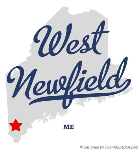 Map of West Newfield, ME, Maine