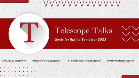 Telescope Talks: Goals for Spring – The Telescope