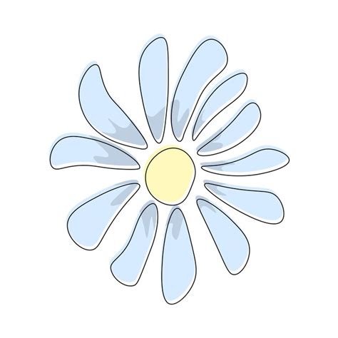 Premium Vector | Vector drawing of chamomile flower, floral element ...