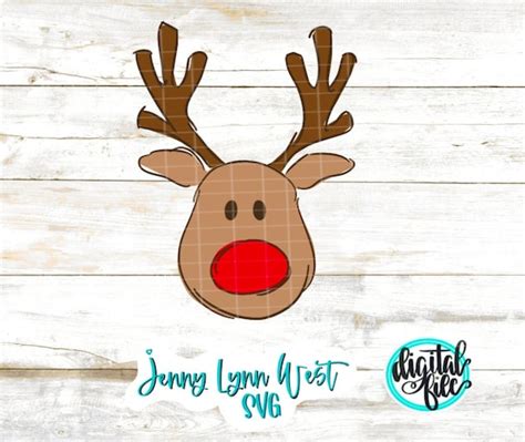 Rudolph SVG Rudolph Christmas SVG Sublimation PNG Cricut | Etsy