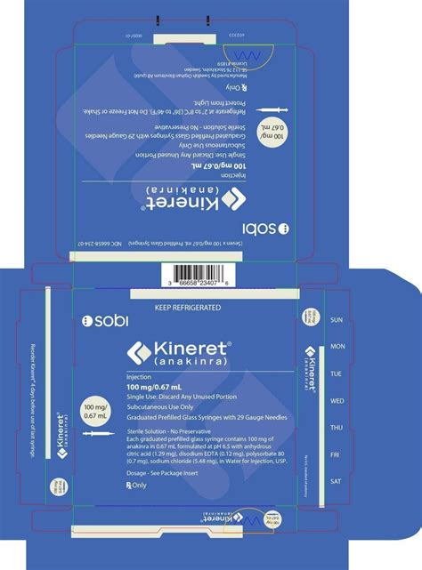 Kineret - FDA prescribing information, side effects and uses