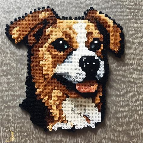 10 Dog Perler Beads Patterns Free - DIY Crafts