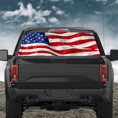 Custom Truck Rear Window 50/50 Perforated Vinyl Decal V2 – ROE Graphics and Apparel