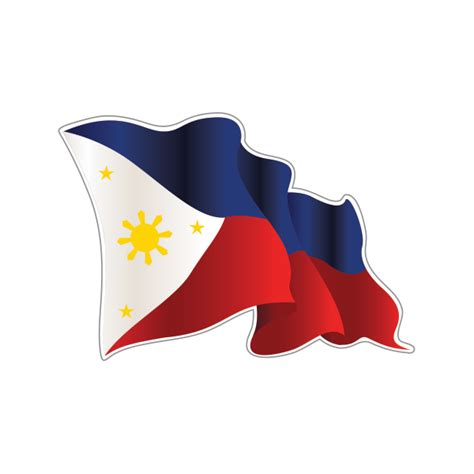 Printed vinyl Philippines Flag | Stickers Factory