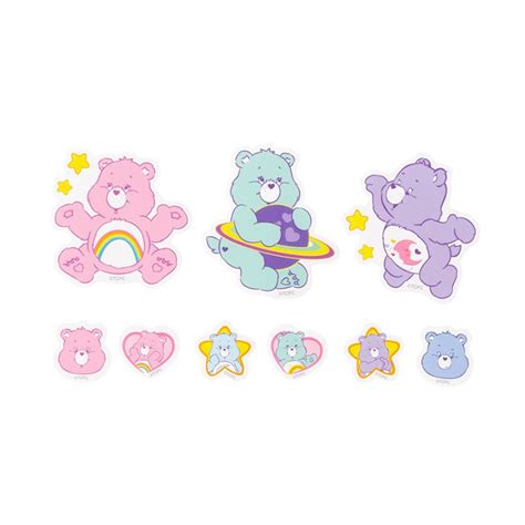 Care Bears Space Explorer Stickers Sack - Kawaii Panda - Making Life Cuter