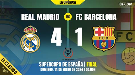 Hard goleada of the Real Madrid to the Barça to leave him without Supercopa (4-1)