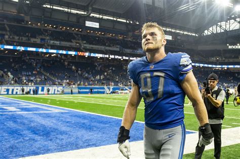 Lions’ Aidan Hutchinson ‘feeling good,’ questionable to play against ...